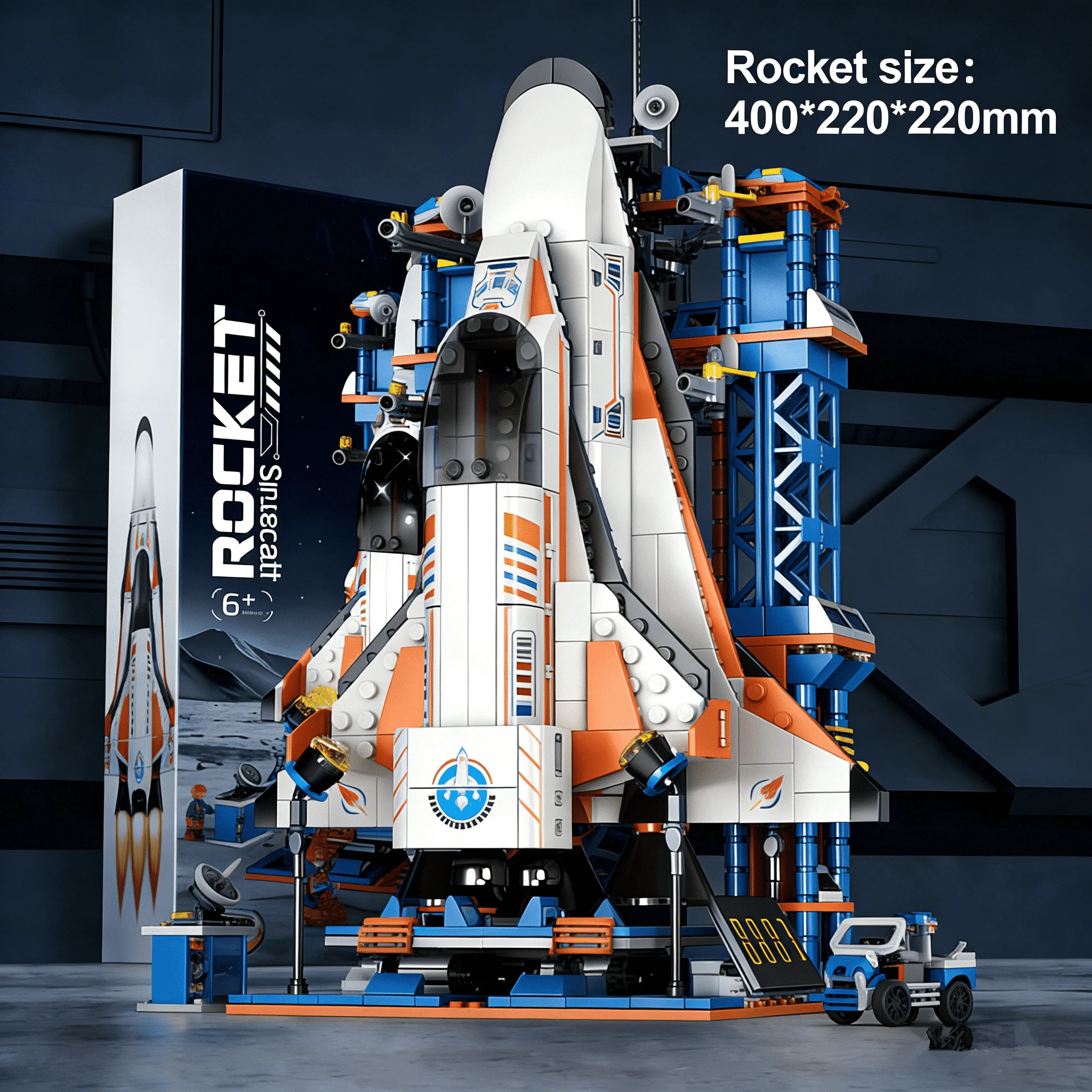 Bemand Aerospace Rocket Bouwstenen Astronaut Space City Assembly Educatief Model Speelgoed voor kinderen