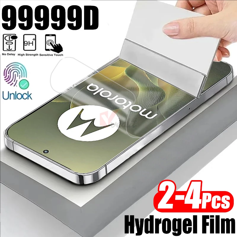 

2-4pcs Silicone Hydrogel Film For Motorola Edge 70 60 50 Neo Screen Protector For Motorola Signature ThinkPhone 25 Soft Film