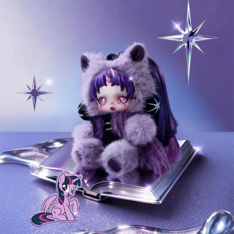 POP MART Minor Flaws Skullpanda My Little Pony Series Plush Pendant Doll Mystery Box Guess Bag Toys Perfect Gift for Girl view 5