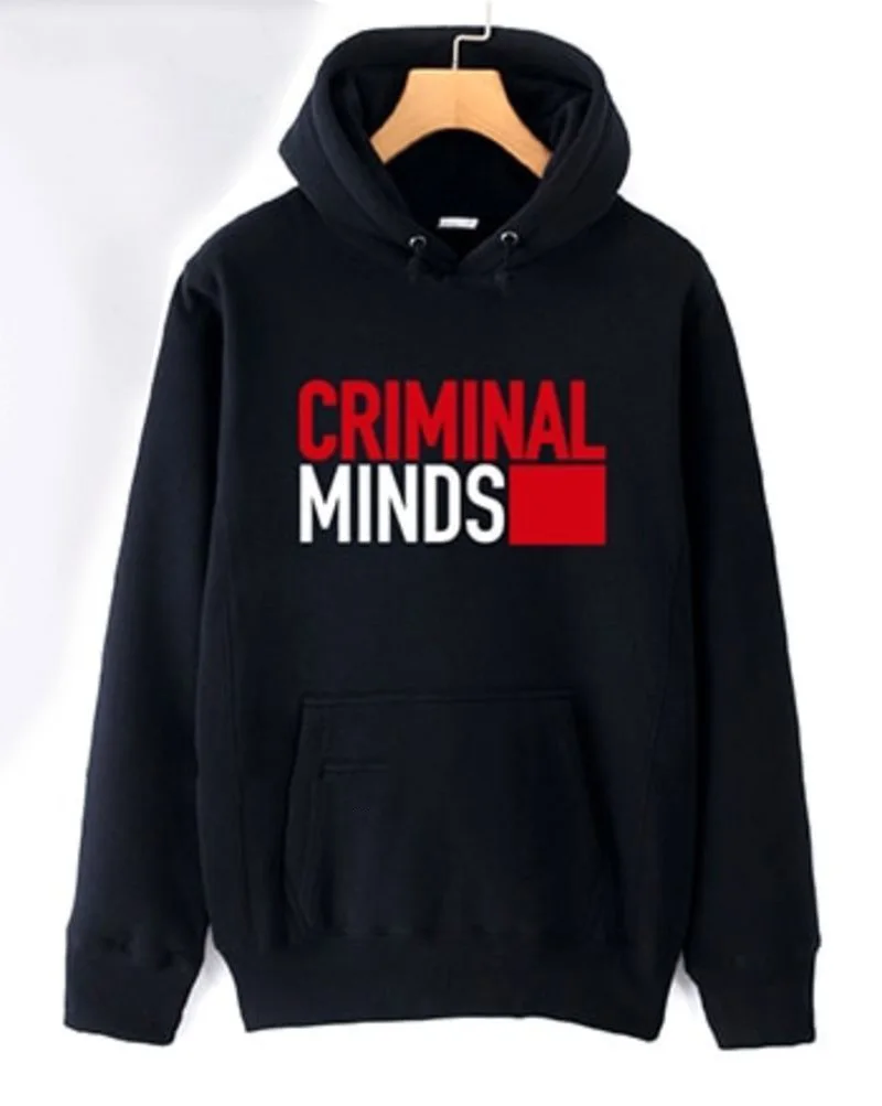 Boys Man Male Hoodie Sweatshirt Criminal Minds Autumn Winter Fleece Hoodies Couple Clothes Hoodies  Men Clothing Sweatshirt