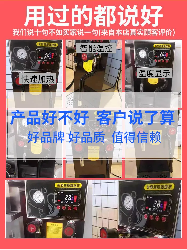 12L Electric Boiling Water Machine Commercial Milk Frother Steam Boiling Water D