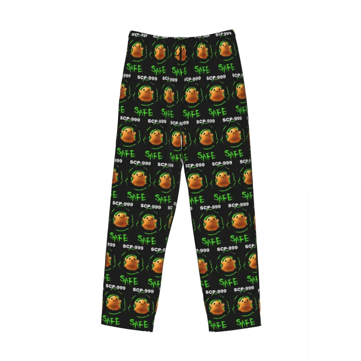

Custom SCP-999 The Tickle Monster Pajama Pants Men Sleepwear Sleep Lounge Bottoms with Pockets