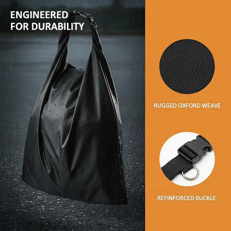 Portable Travel Motorcycle Waterproof Bag With Combination Lock Anti Theft Motorbike Helmet Storage Luggage Tool 1PC