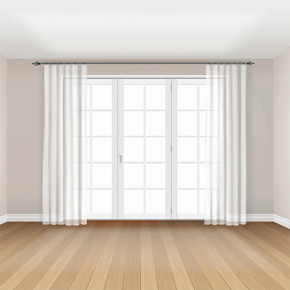 

4 Pcs Curtain Rod Decorative Heads 28mm Twisted Spiral Fittings Drapery Rod Ends Office Stylish Iron