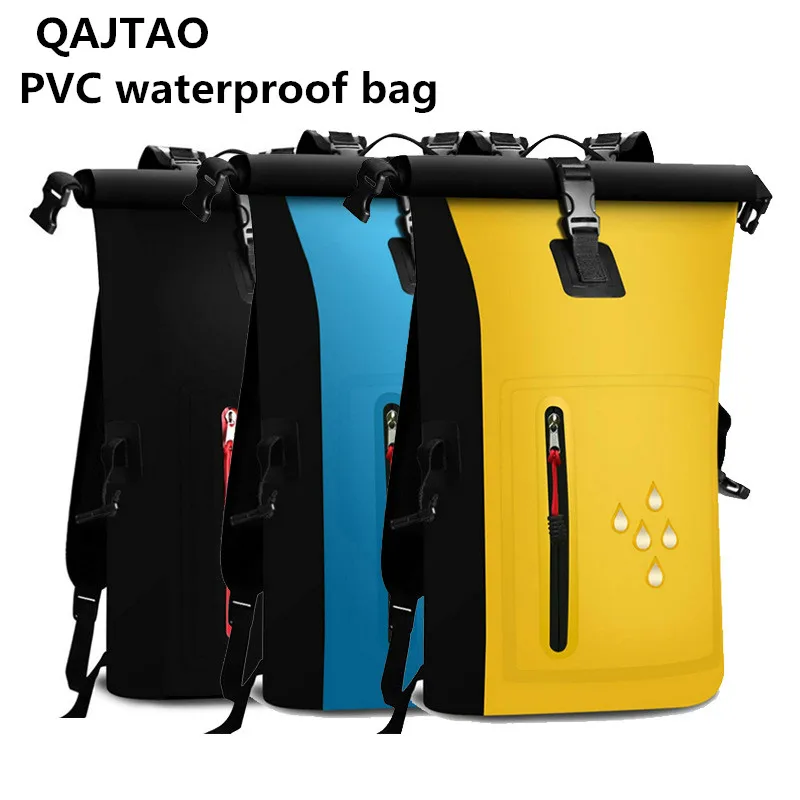 Waterproof Kayak Dry Bag Drift Swimming Backpack Large River Trekking Shoulder Beach Diving Dry Rafting Canoeing PVC Camping Bag