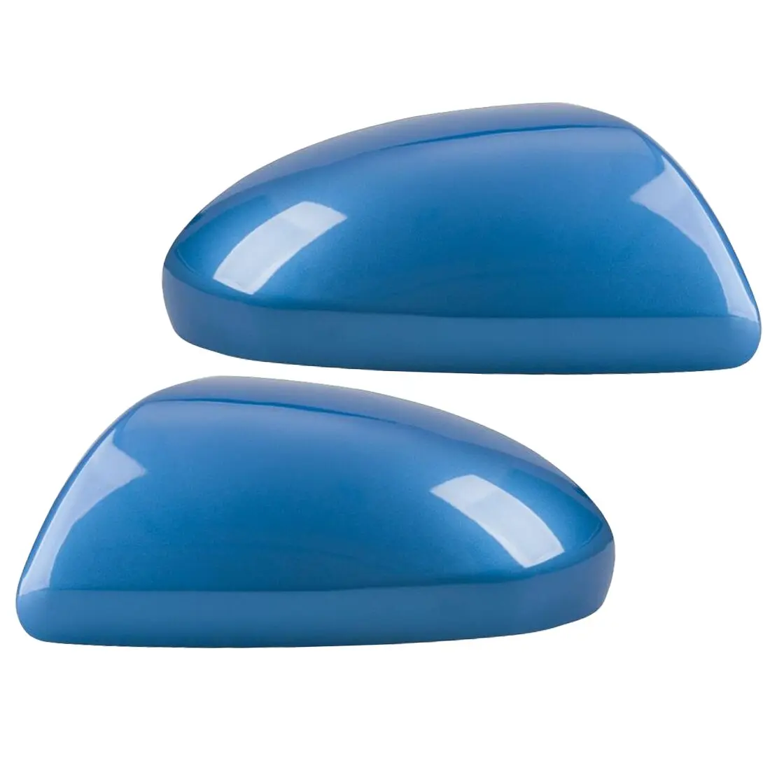 

1 пара накладок на зеркала на переднюю боковую дверь автомобиля, подходят для Mazda 2 MK2 Hatchback 2007-2014, светло-голубой ABS