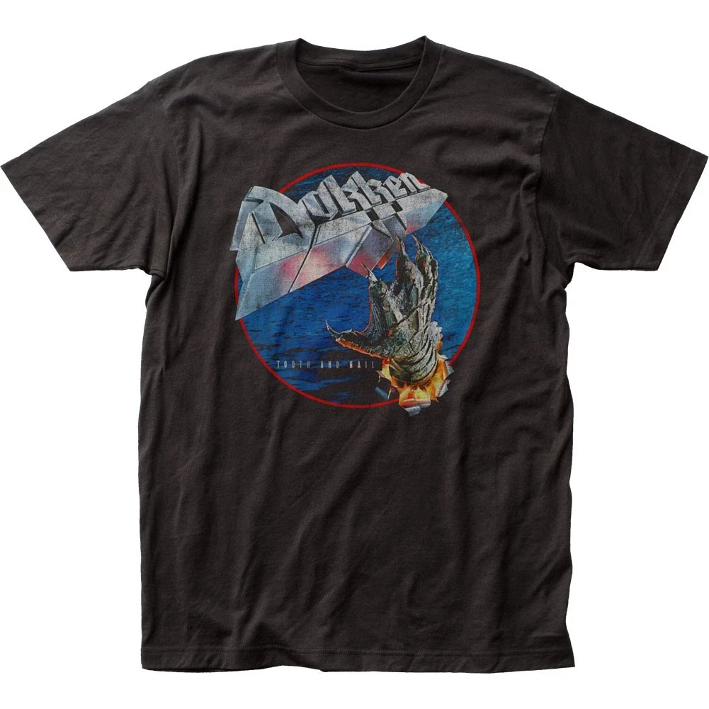 Camiseta Dokken Tooth and Nail para hombre, camiseta clásica de música, camiseta de banda de Rock, nueva, negra