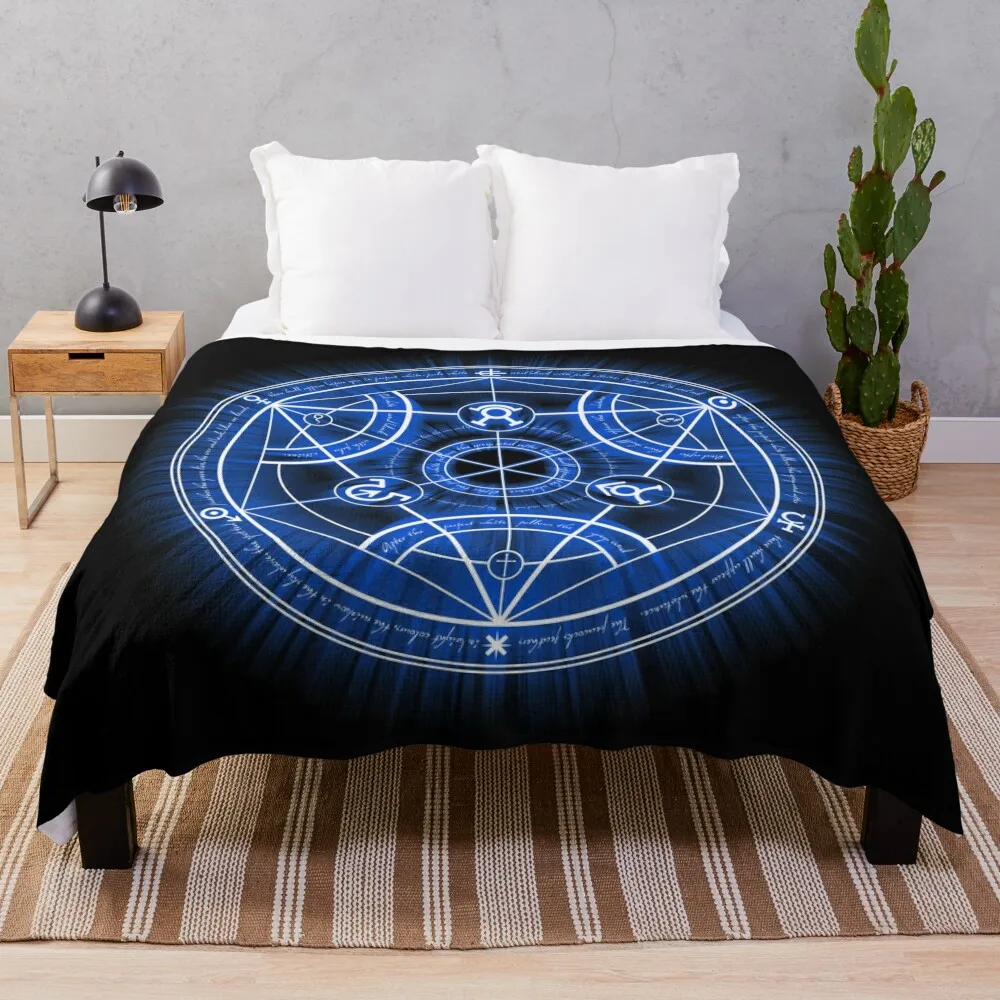 

Human Transmutation Circle Throw Blanket Blankets For Bed Bed Fashionable Blanket Thin Blanket