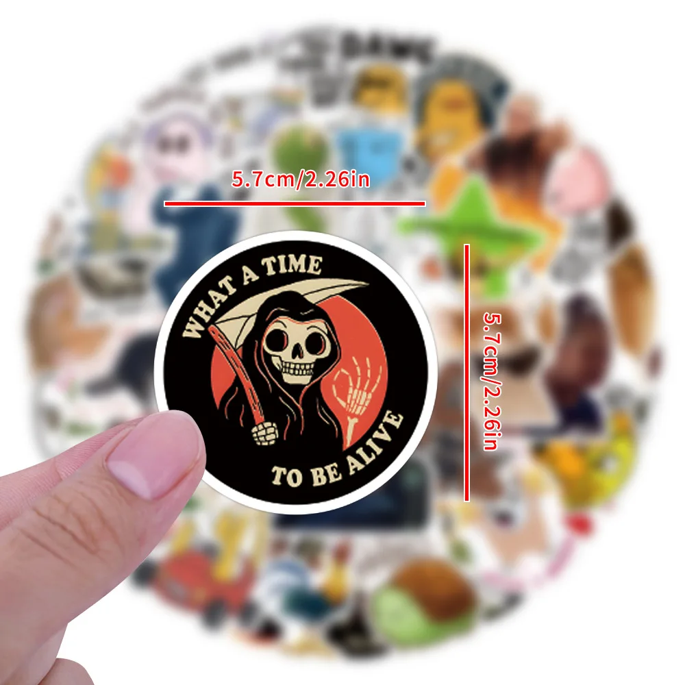 55 قطعة مزيج لطيف ميمي ملصقات شخصية محاكاة ساخرة التعبير DIY بها بنفسك سيارة الأمتعة حقيبة اللعب الكلاسيكية الشارات الكتابة على الجدران ملصق حزمة #3