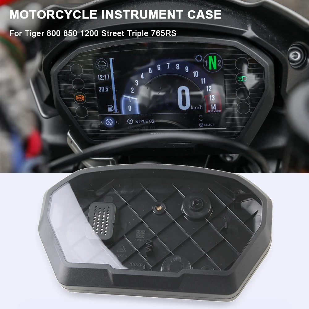 

For Street Triple 765 RS 765RS Tiger 800 850 1200 Motorcycle Instrument Case Speedometer Housing Dashboard Cover Accessories