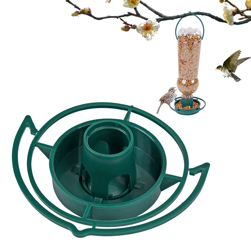 1pcs Recycle Empty Soda Bottle Top Bird Feeder Automatical Feeding Outdoors Garden Balcony Hanging Feeding Tray