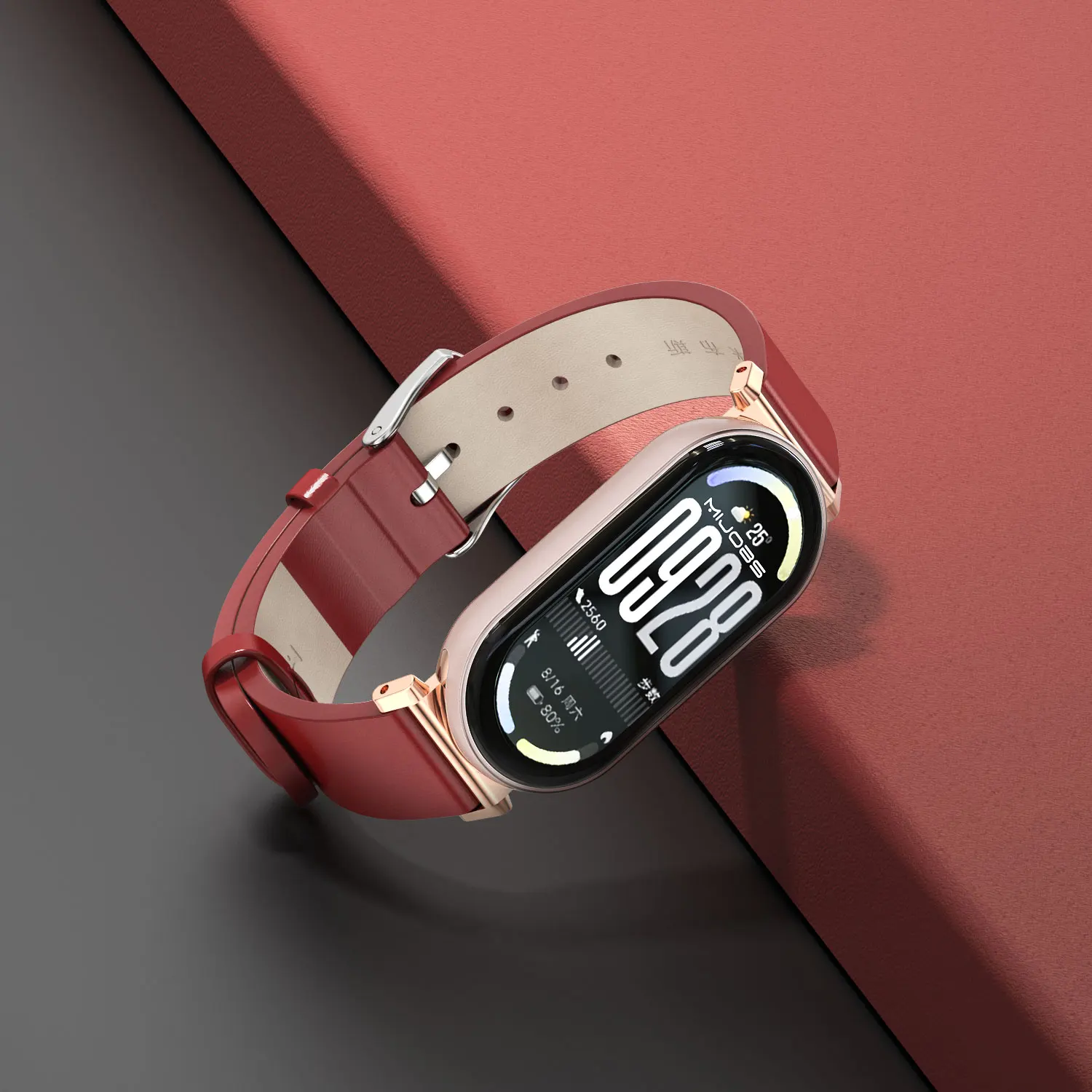 Watchband For Mi Band 10 9 8 Leather Strap for Mi Band 9 Breathable WristStrap for Mi Band 8 Wristband for MiBand 10 Accessories