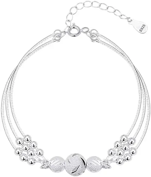 

Многослойное жемчужное ожерелье и браслет из нержавеющей стали для женщин