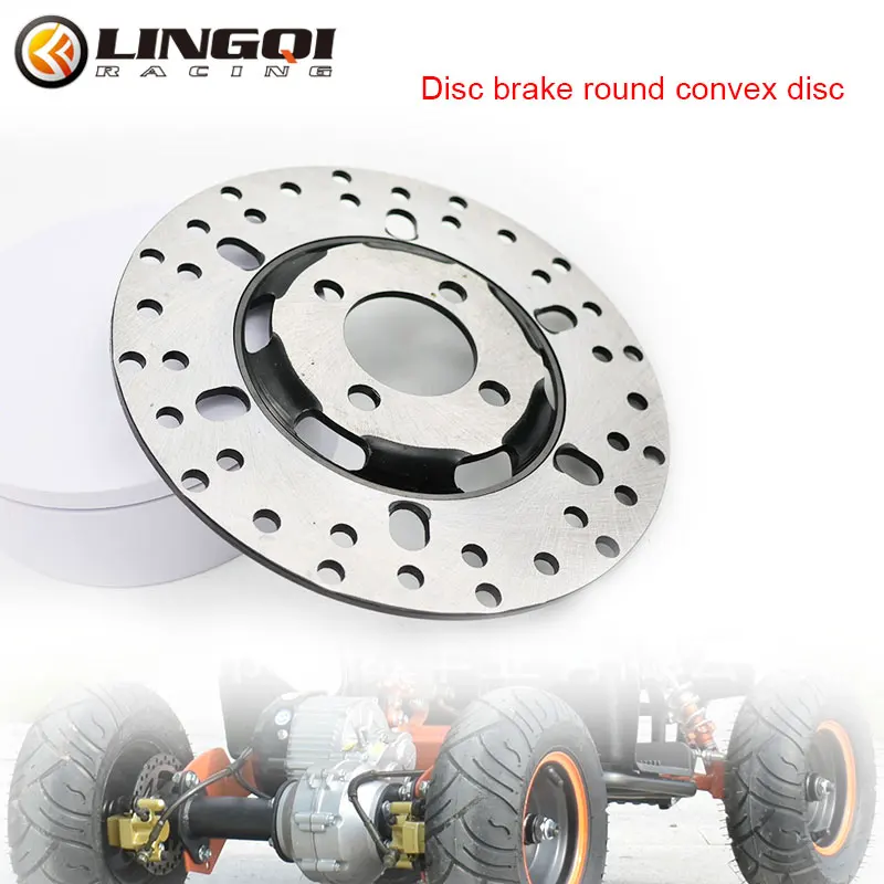 

LING QI Pit Dirt Bike Brake Disc Rotors 180mm Hydraulic Pads Stainless Steel Universal for Motorcycle Electric Scooter Parts