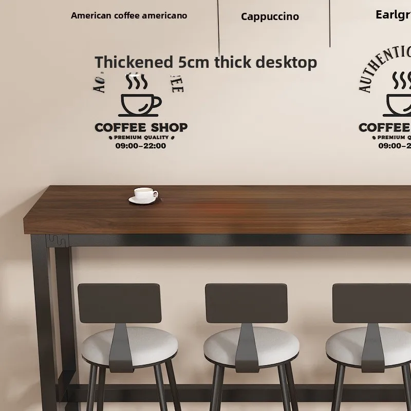 Tavolo da bar alto di lusso leggero per il tempo libero domestico tavolo lungo stretto sedia divisoria soggiorno moderno ووSet sala da pranzo