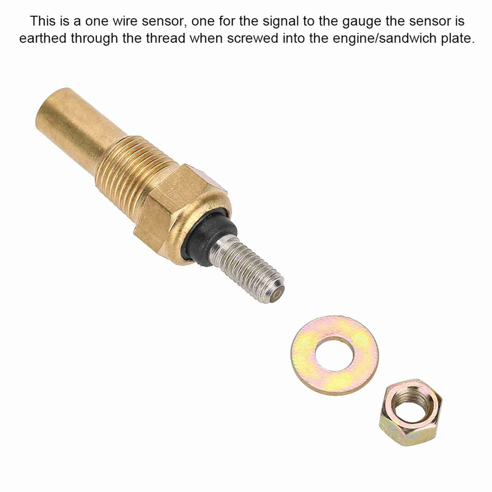 Water / Oil Temp Temperature 1/8 NPT Electrical Sender Transmitter Sending Unit Temp Sensor Oil Temperature Electrical Sender