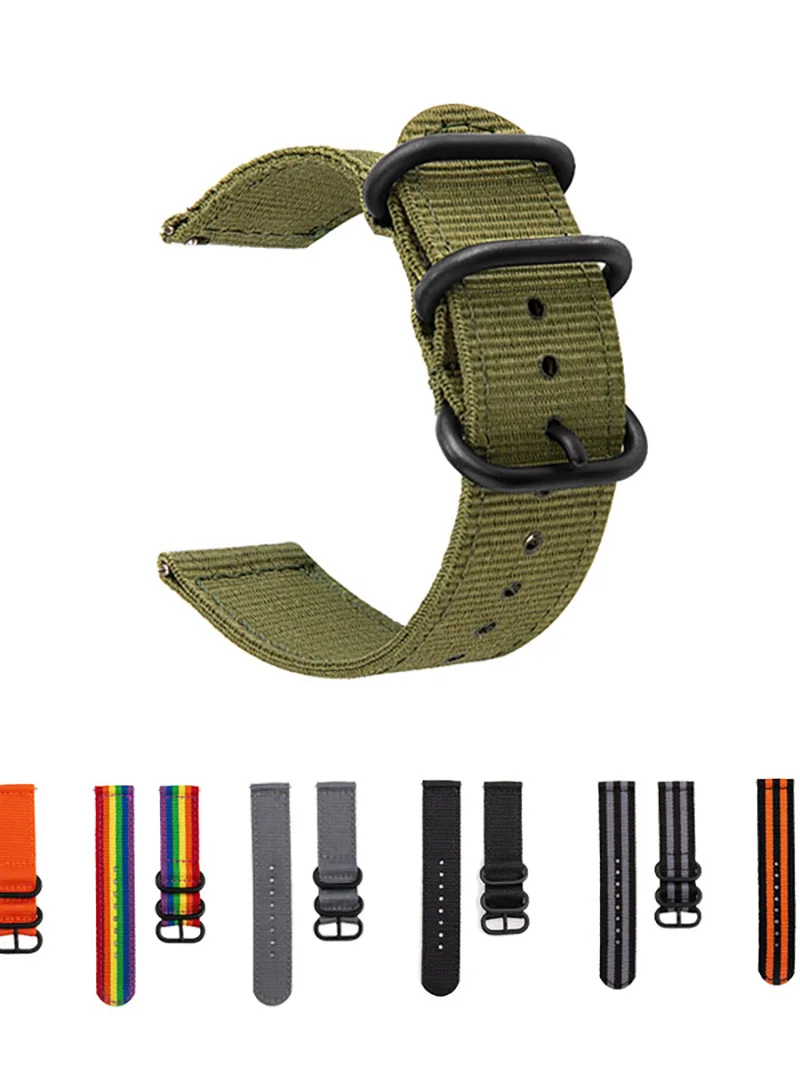 Tali nilon 20mm 22mm untuk Amazfit Bip 5, gelang jam tangan pintar untuk Amazfit Bip/GTS 2 3 4 4mini GTR 4 3 2 2e 47mm
