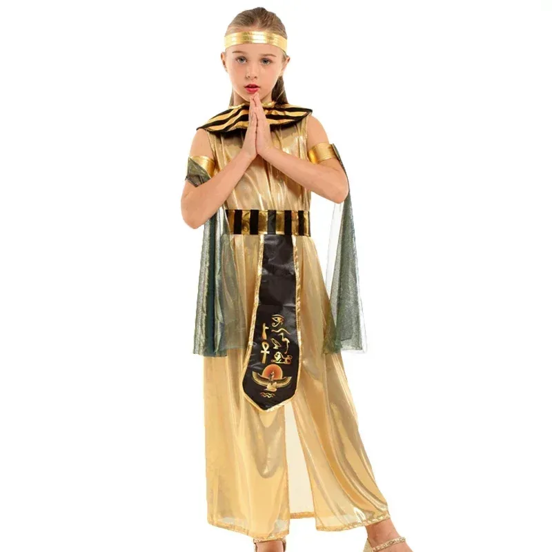 Costume da principessa principe Cleopatra faraone egiziano dell'antico Egitto per bambini Cosplay Anime Cosplay