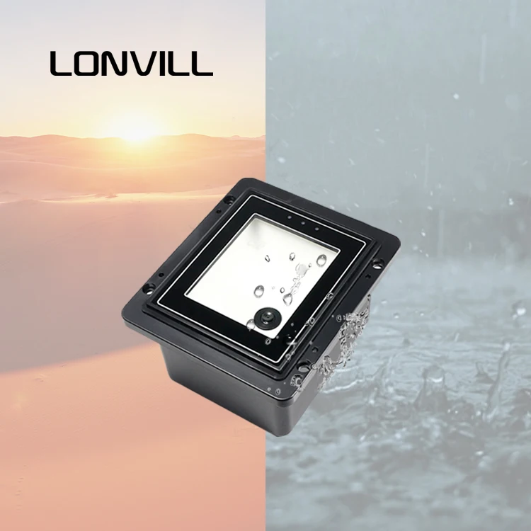 LONVILL Waterproof Outdoor Long-range Barcode Reader Module Anti-glare OEM USB Embedded Barcode Scanner for High Way Intersectio