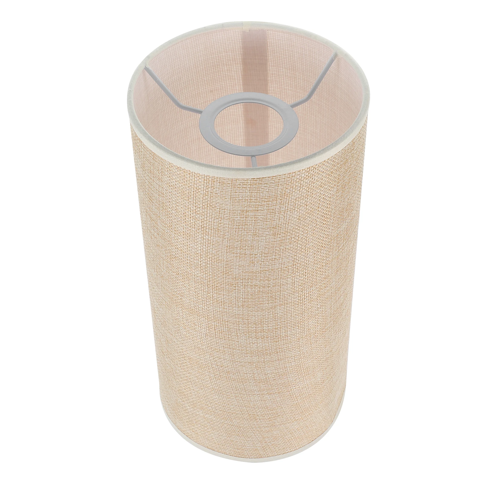 

Linen Desk Lamp Shade Cylinder 14x28cm Handmade Natural Small Cloth Cover for Table Floor Pendant Light Shades