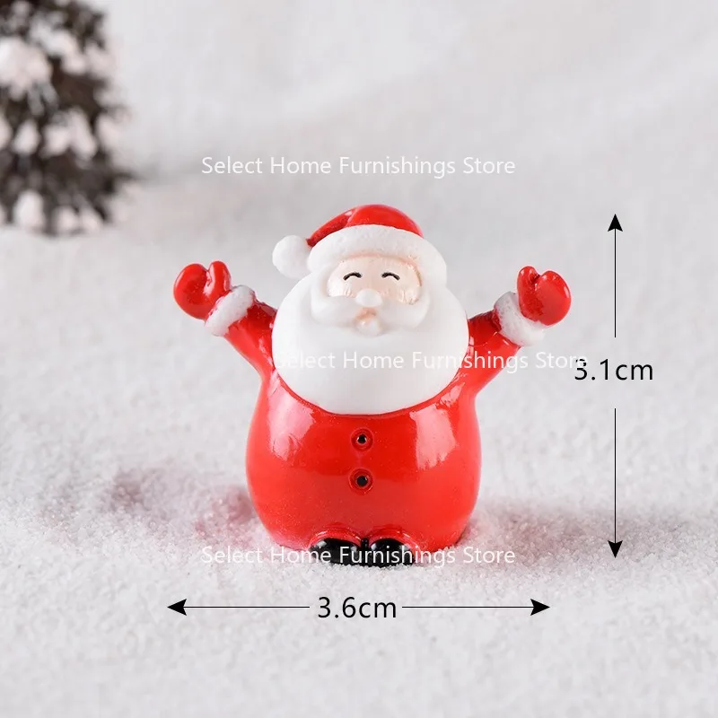 Suitable for Santa Claus Sled Mini Landscape Snow Fish Tank Decoration Christmas Stockings Gift Bell Snowman Fish Tank