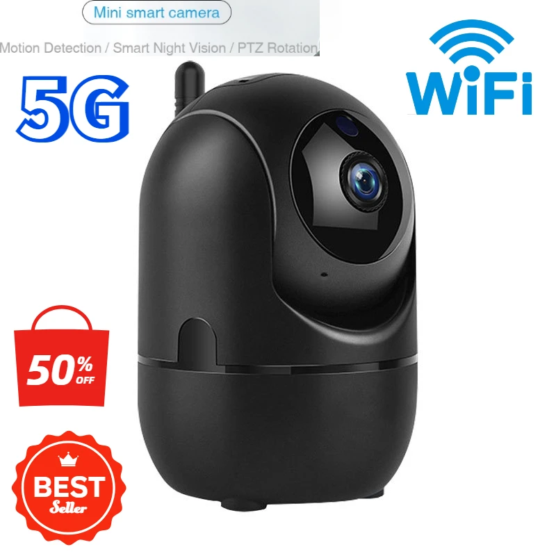 

Smart HD Monitoring 5G/2.4G Dual-band 1080P Home Wireless Webcam 360° HD Night Vision Wifi Panoramic Camera Baby Pet Babysitter