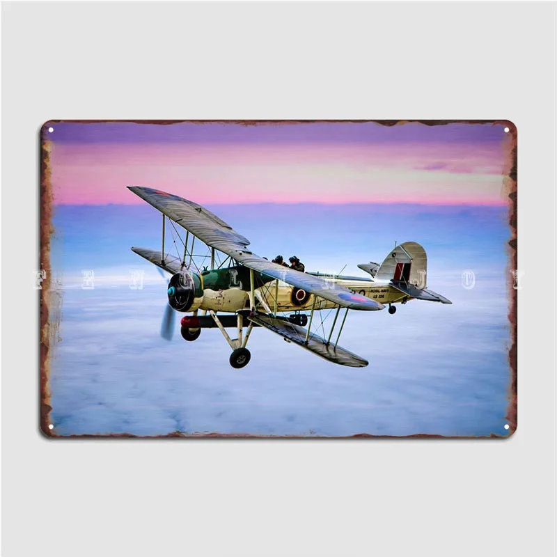 Fairey Swordfish Torpedo Bomber Poster Metal Plaque Wall Pub Club Bar Designing Poster Tin Sign Posters