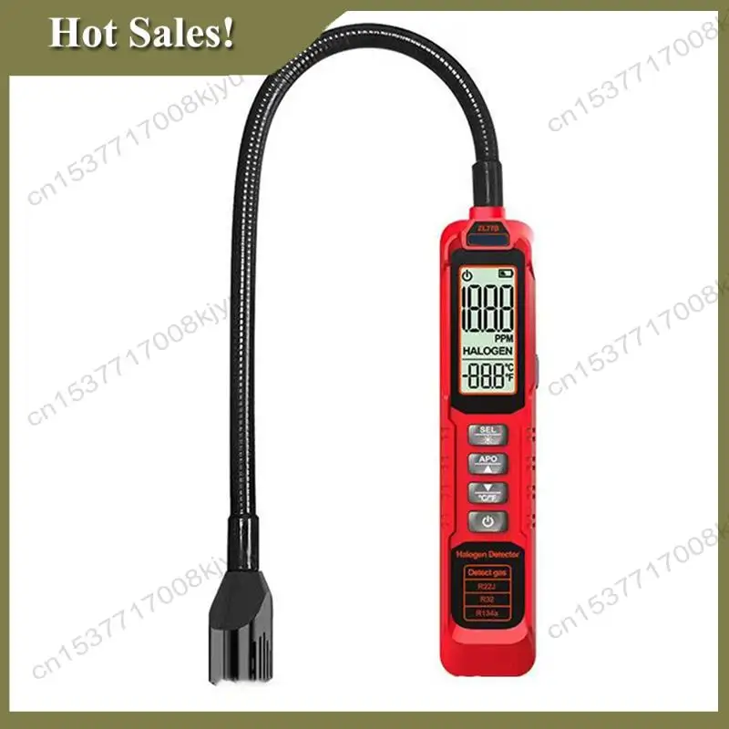 -A23G เครื่องปรับอากาศ HVAC Refrigerant Leak Detector 0-1000PPM เครื่องทดสอบสําหรับ CFC HFC HCFC HC HFO ZL77B