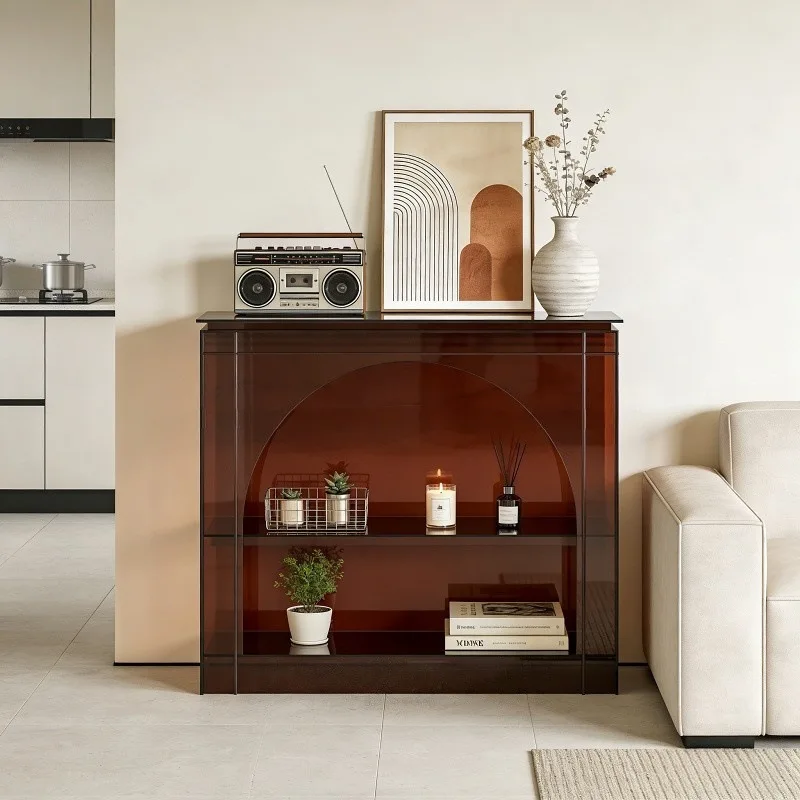 

Designer Creative Home Fireplace Entrance Cabinet Living Room Light Luxury Premium SideCabinet Table Acrylic French Entrance Ta