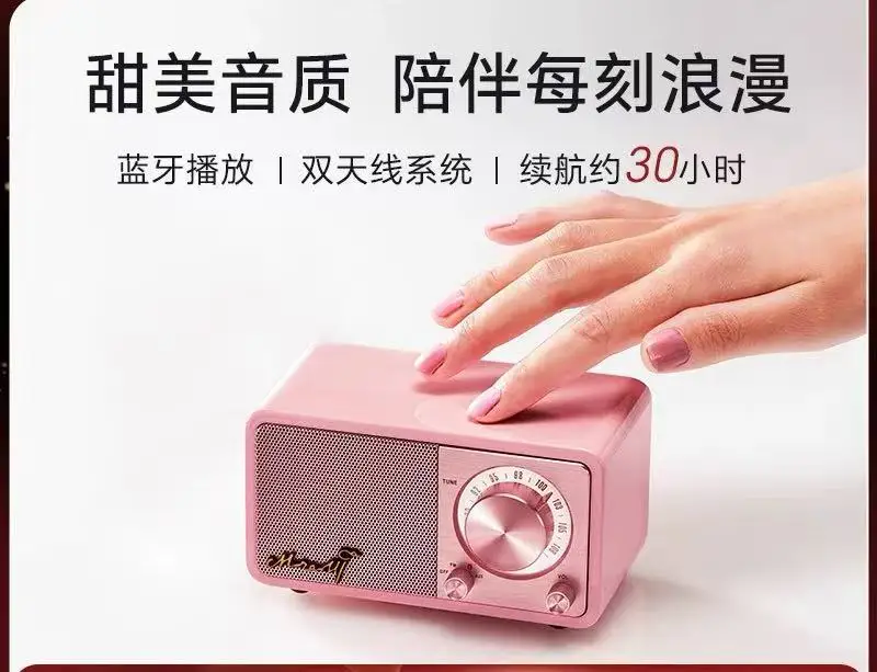 

SANGEAN/Shanjin Mozart Mini Bluetooth аудио беспроводной маленький динамик портативный радио сабвуфер подарок