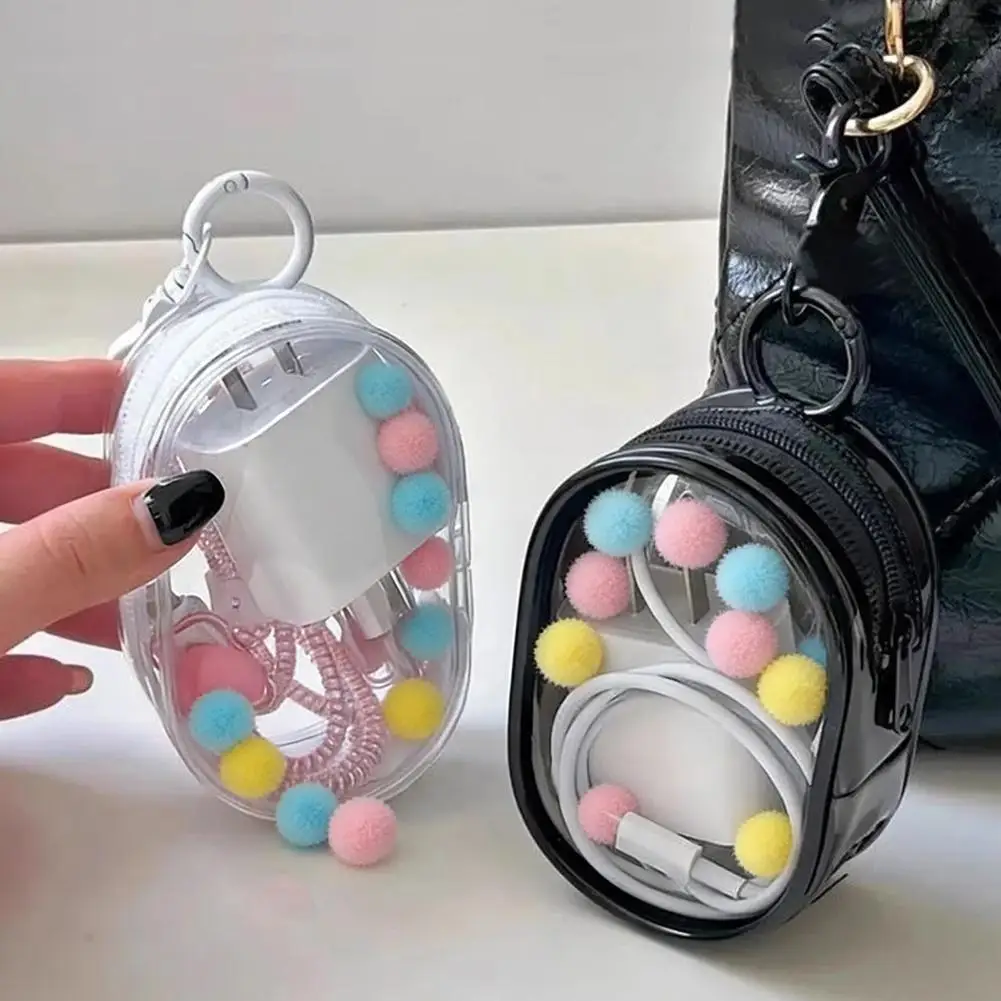 Small 10.5CM Plush Doll Carrying Case, Figures Display Bag with Keychain Dolls Protection Keychain Pouch Charms for Collectibles