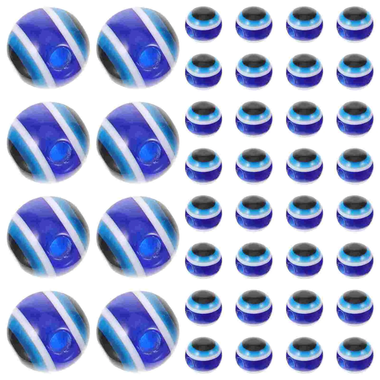 100 Pcs Resin Eye Beads Bracelet DIY Blue Eyes for Jewelry Making Bracelets Jewellery