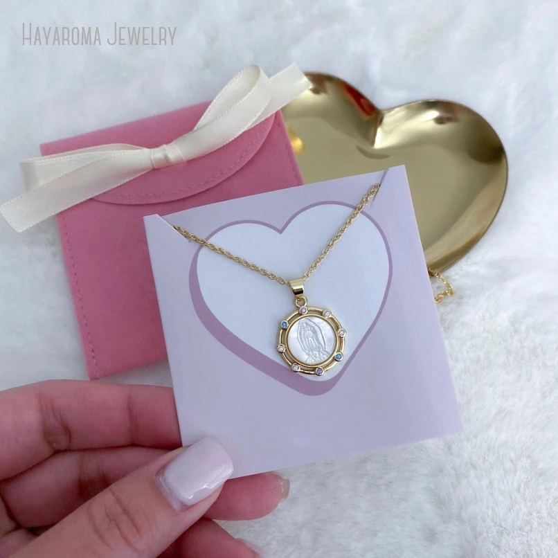 

10Pcs Lady of Guadalupe Necklace Religious Healing Jewelry Virgin Mary Catholic Baptism Gift