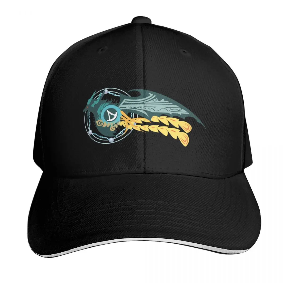 FFXIV Summoner Job Mat Baseball Cap Quick Dry Performance Cotton Twill Breathable Contrast Two Tone Brim