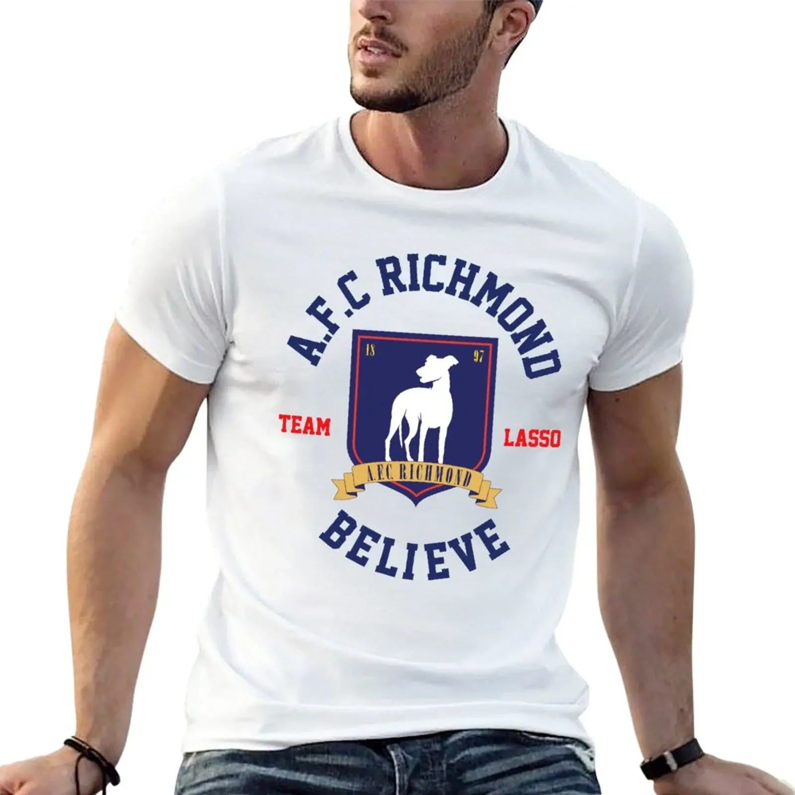 New BELIEVE-TED T-Shirt vintage graphic tee heavyweights mens cotton t shirts