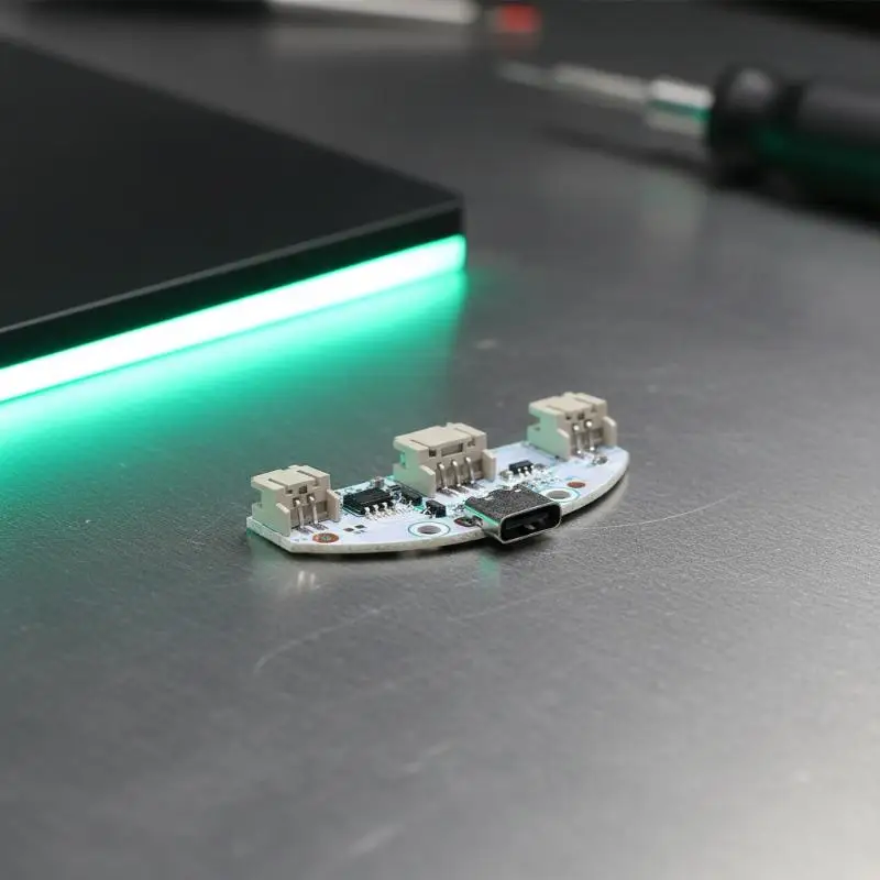 LED Touch Control Board with Type-C Charging for Lamp Plate 3-Gear Stepless Dimming for Custom Desk Lamps