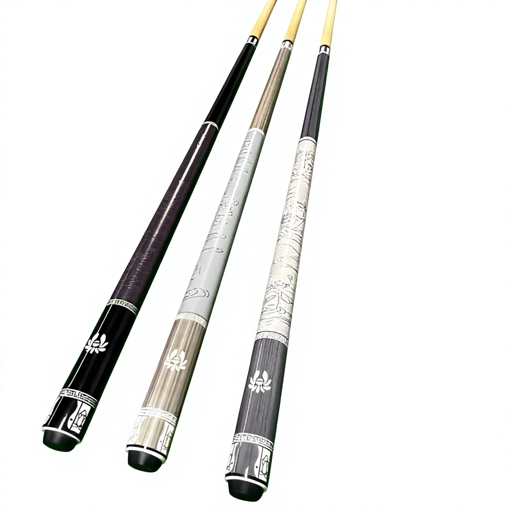 58-inch American-style Big-head Billiard Cue, 9-ball Cue, 1/2 Split Chinese 8-ball Cue, Customization Available