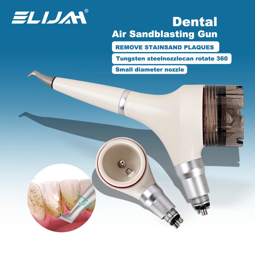 

ELIJAH Dental Teeth Polishing Unit Air Flow Prophy Jet Handpiece Whitening Spray Sandblasting Teeth Polishing Dentistry Tools