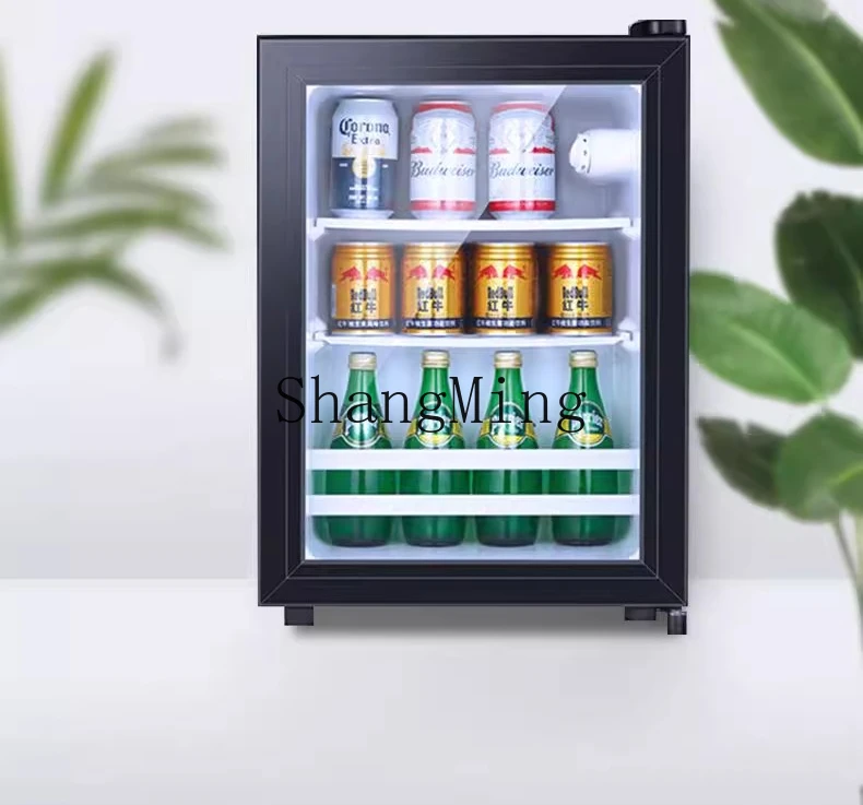 SM new multi-functional small refrigerator hotel refrigerator transparent door silent refrigerator