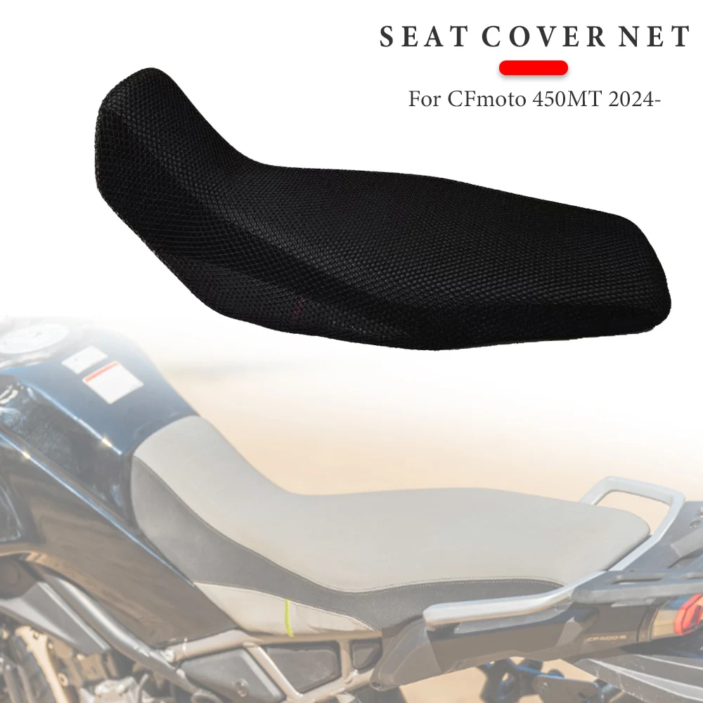 

Motorcycle Accessories For 2024 2025 CFmoto 450MT IBEX450 IBEX 450 MT Adventure Rear Seat Cover 3D Mesh Net Sunproof Protector