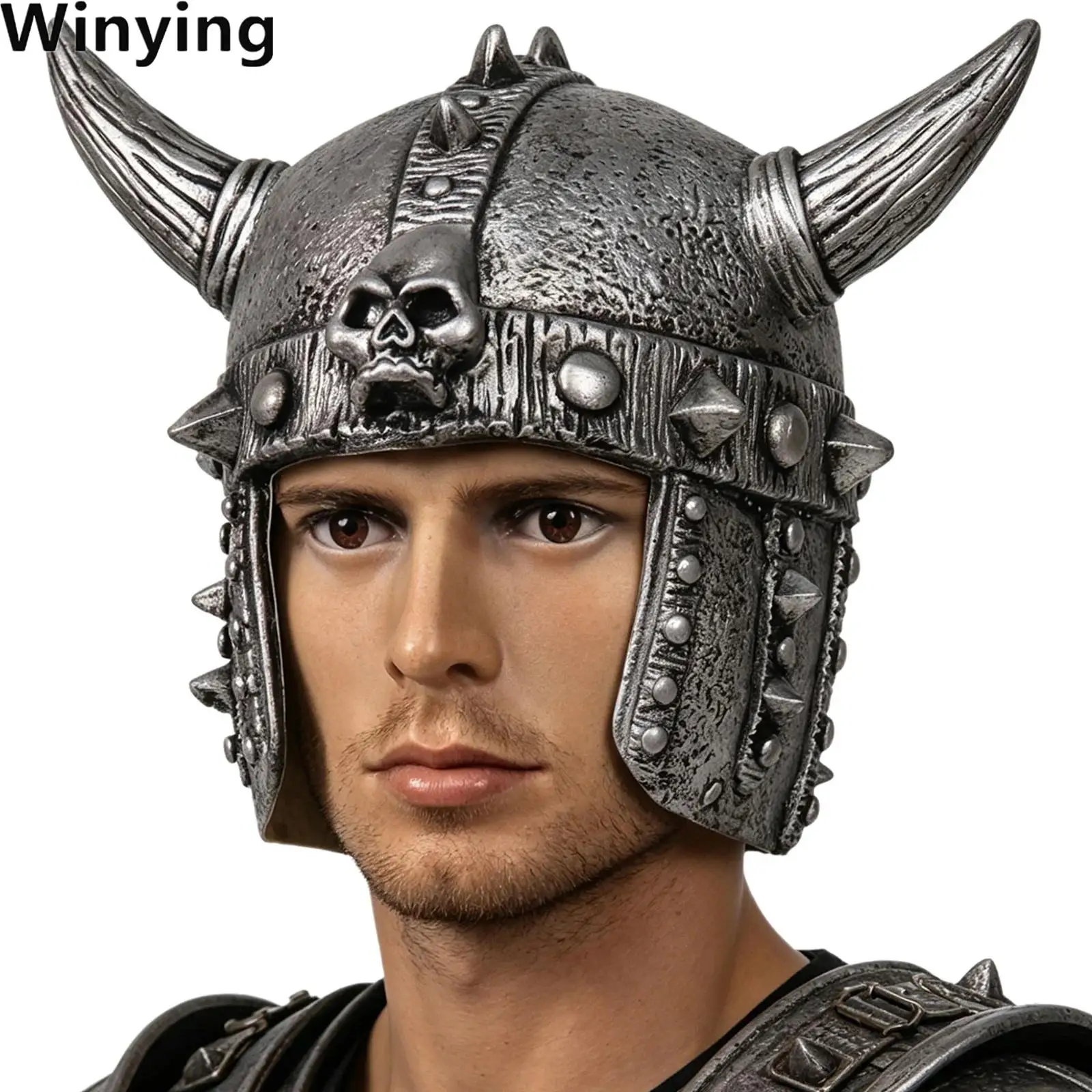 

Adults Pirate Viking Warrior Horned Helmet Headwear for Halloween Stage Performance Cosplay Festival