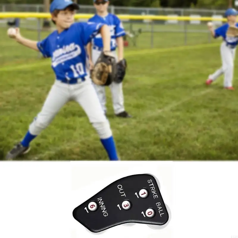 R53E Referee Baseball Clickers Handheld Baseball Softball Game Counter 4 Wheel Baseball Umpire Clickers Easy to Use