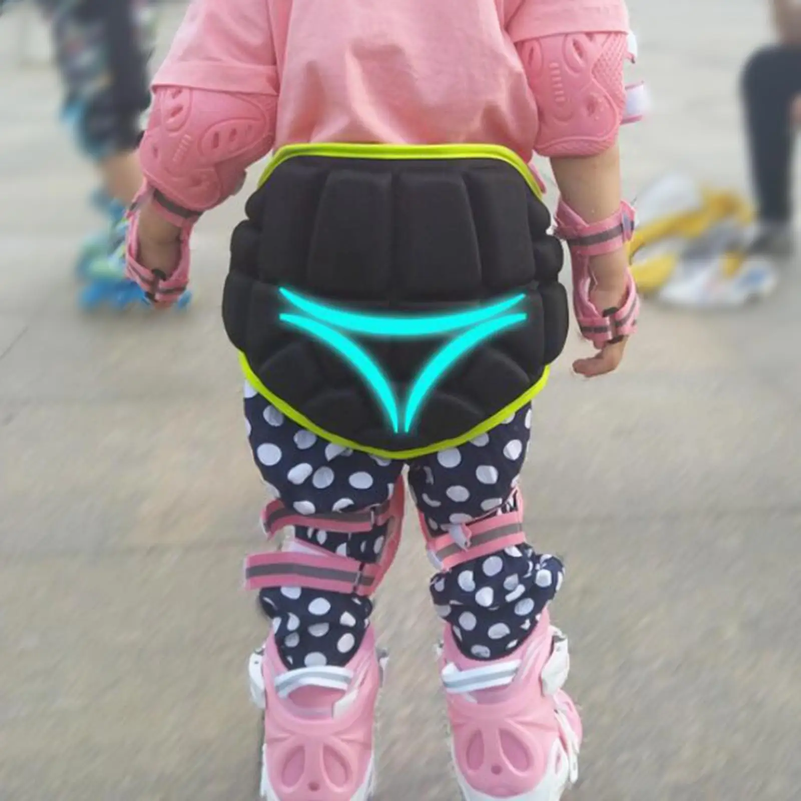 3D Protection Hip EVA Padded Short Pant Shock Absorbing Butt Guard for Kids Snow Sports Training