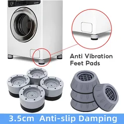 4Pcs Anti Vibration Pads Washing Machine Rubber Feet Legs Mat Anti-vibration Pad Universal Noise-reducing Leg Base for Furniture