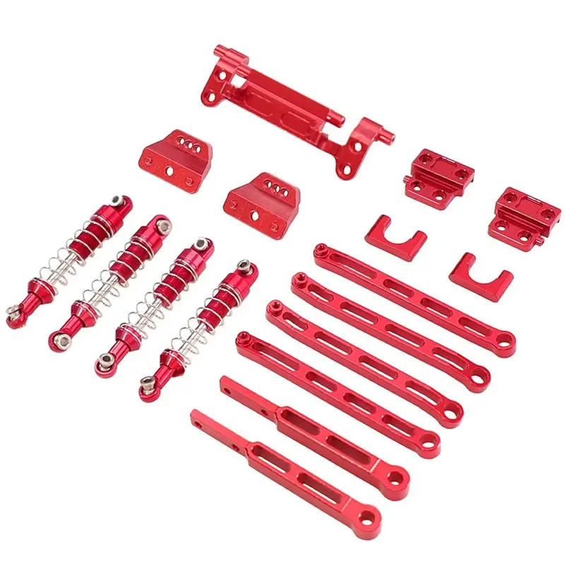 For 1/12 Scale MN82T LC79 MN82S Mn82pro MN82 RC Car Accessories- Upgrade Pull Rod Shock Absorber Shock Frame Kit