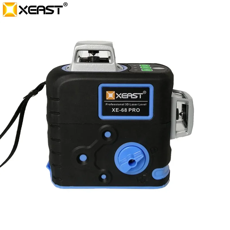 XEAST XE-68G Pro 3D 12 Lines Cross Level Tilt Function With Tripod  Rotary Vertical Horizontal Professional Level