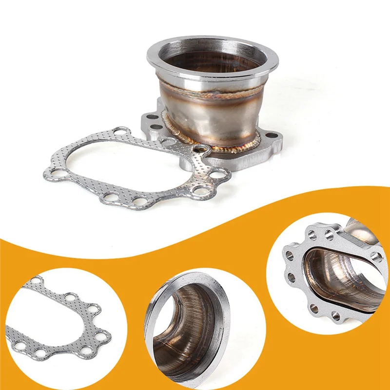 

BHBD-V-Shape Flanged Turbine Down Pipe Adapt For T25T28 GT25 GT28 Stainless Steel Adapter Replacement Accessories