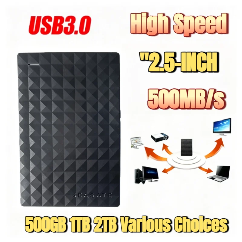seagate製25インチポータブル外付けハードドライブusb-30超高速外付け、ノートパソコン用内部ストレージ拡張用oem