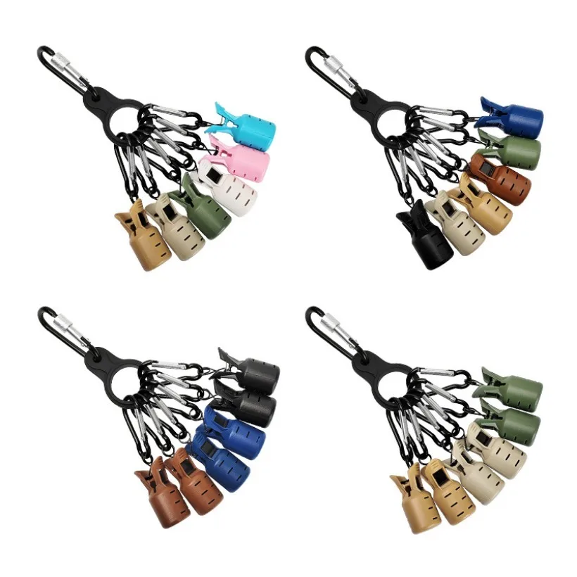 BILLINGS Neues 6-teiliges Tiefsee-Tintenfisch- und Holz-Robbenköder-Schutzset mit Schnappclips – Größe M – Angelzubehör – Detail 5