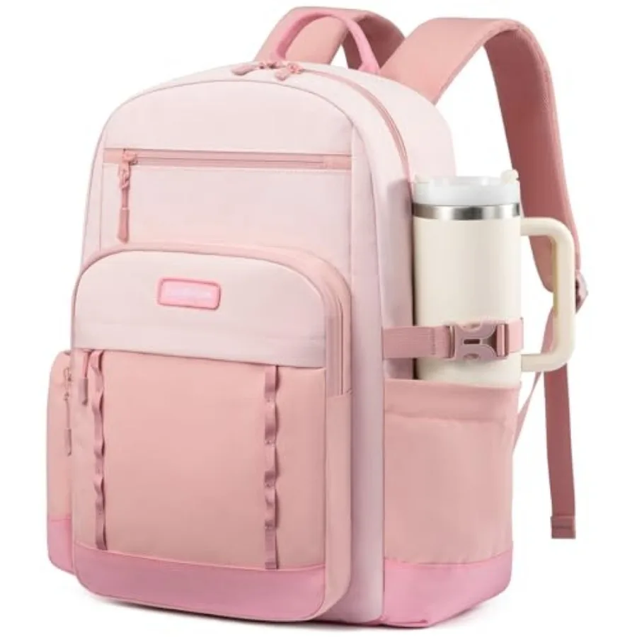 

Laptop Backpack for Women with Large Cup Holder, DIY Design Travel Work Backpack Computer Laptop Bag, Waterproof Nurse Teacher